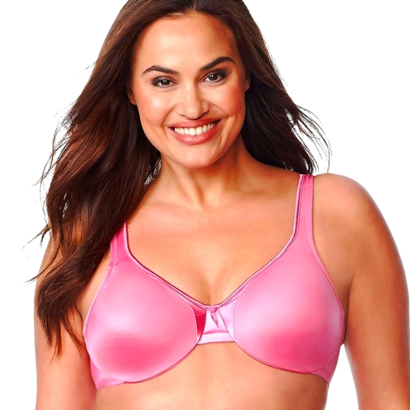 🖤 Last 1❣️ phlox pink signature support satin full figure & coverage bra - Picture 1 of 7